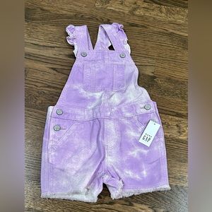Baby Gap purple overall shorts. 3T